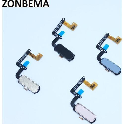 ZONBEMA 10pcs Original Touch ID Fingerprint Sensor Home Return Key Menu Button Flex For Samsung Galaxy A3 A5 A7 2017 A320 A520