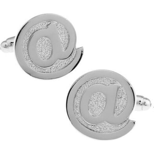1 pair Fashion Cufflinks Silver Color Fashion Brass @ At Design