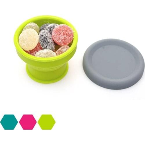 1pcs Retractable Folding Water Cup Telescopic Collapsible Cups Mini Silicone Drinkware Portable Travel Accessories