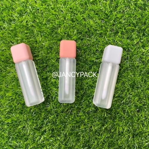 10PCS Wholesale 5ml Lipgloss Tubes Square Lip Gloss Bottles for DIY Cosmetics Lip Bottles Frosted Bottle Makeup Container