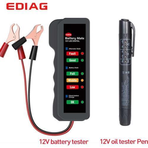 12V Auto Battery Tester BM310 and Car Brake Fluid oil Tester Pen Brake Digital Tester Vehicle Automotive Testing Diagnostic Tool