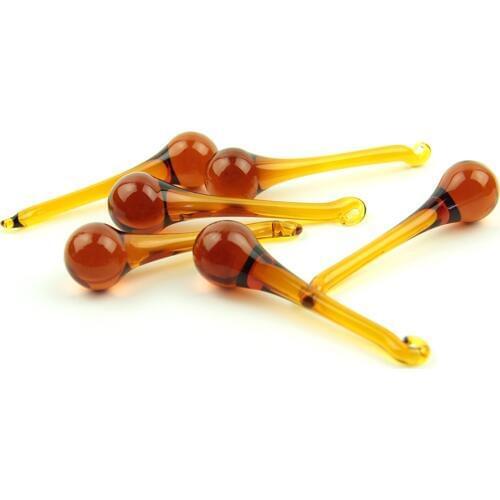 16x60mm/20x80mm Tea Color Glass Chandelier Parts Chandelier Lamp Crystal Flat Chandelier Light Glass Spare Parts Seiling