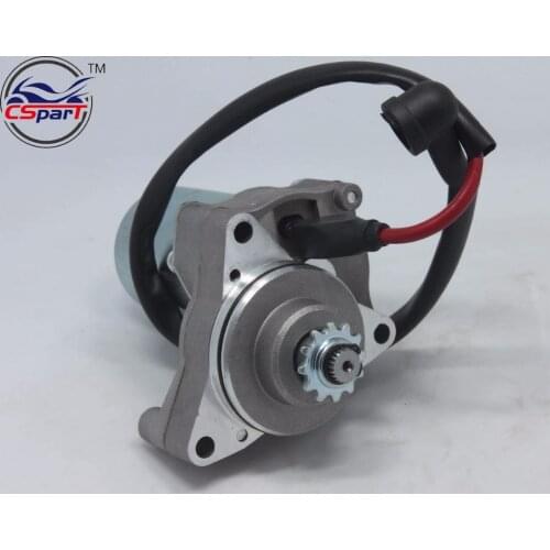 3 Bolt Upper Electric Starter Motor for 50cc 70cc 90cc 110cc 125cc Dirt Pit Bike Atv Quads Go Kart Buggy 4-Stroke Engine