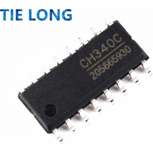 5pcs/lot 100% New original CH340C SOP SMD USB to UART Interface
