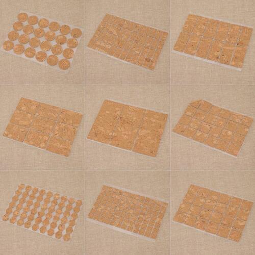 DIY Handmade Soft Cork Labels Self-Adhesive Sticker DIY Garment Bags Decorative Tags Accessories
