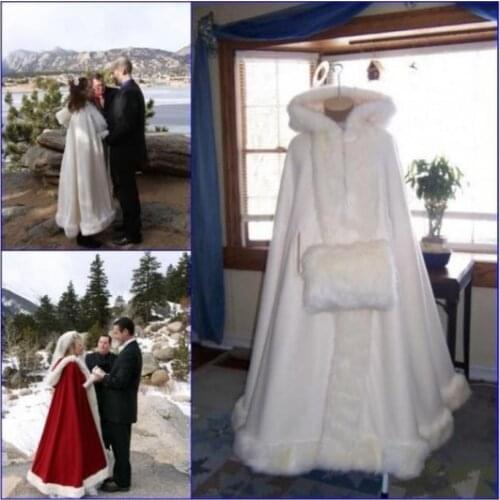 Hot Sales Fashion white color fur Long Mantle Hooded Film And Television Filming Fur Shawl Cloak Distribution