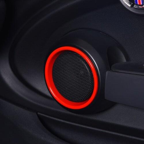 For MINI Cooper S F55 F56 F57 2 Pcs Car Speaker Protection Cover Sticker Interior Trim Decoration Car Styling Accessories