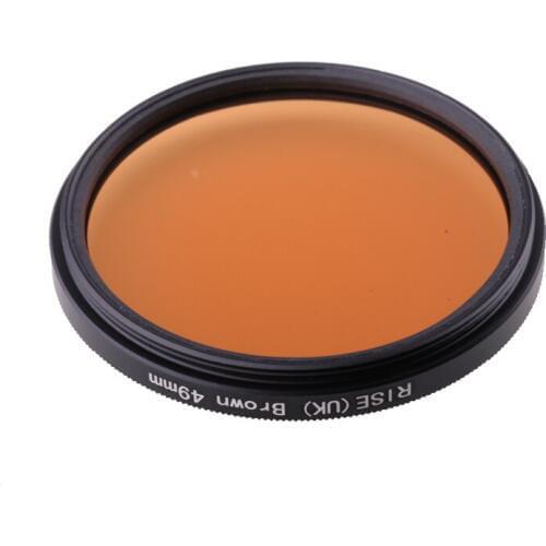 Camera Filter 49mm Fulll Brown color lens Filter for Nikon D3100 D3200 D5100 SLR Camera lens
