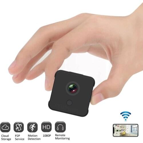 HD IP Camera 1080P Mini WiFi Camera Portable Wireless Security Camera Built-in Microphone with Night Vision and Motion Detection