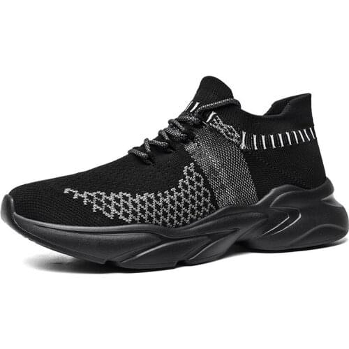 Men Casual Shoes Flat Outdoor Fashion Lace Up Autumn Spring Low Top Sneakers Male Non-Slip Work Breathable Thick Sole