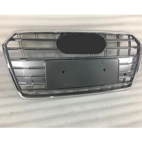 Car Modification Front Bumper Grille Grill Fit for A7 2016-2018 (Gray) car accessories