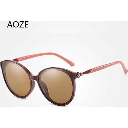 2020 fashion polarized sunglasses woman brand designer vintage retro Diamond encrusted cat eye sunglasses gafas de sol mujer UV