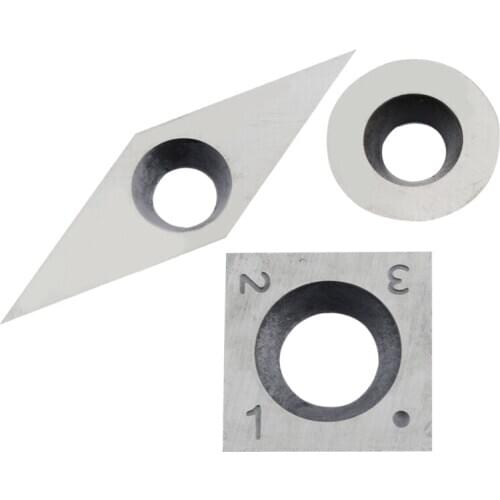 3Pcs Tungsten Carbide Inserts Cutter Set for Wood Turning Working Lathe Tool
