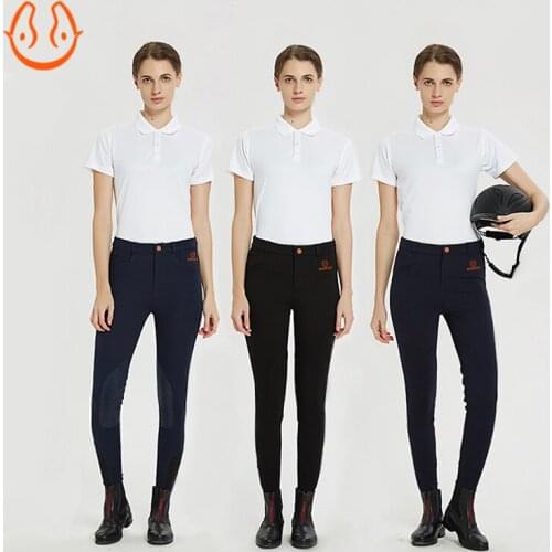 Nylon High-elastic And Comfortable Riding Breeches Patch Wear-resistant Riding Pants Women
