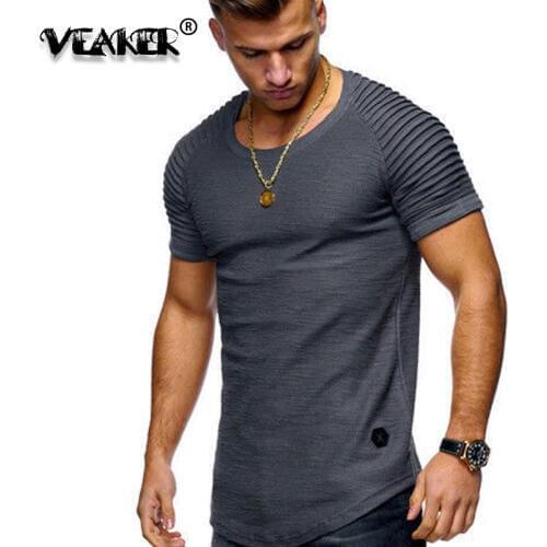 2018 New Mens Fitness T Shirt Hip Hop High Street T-shirt Streetwear Male Fashion Tees Short Sleeve Casual Tops T shirts M-3XL