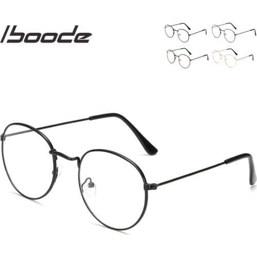 Iboode Unisex Reading Glasses Retro Metal Round Reading Eyewear for Women Men Gold Black Silver Frame +1.0 1.5 2.0 2.5 3.0 3.5 4