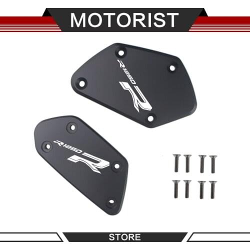 One pair of CNC aluminum alloy motorcycle brake fluid fuel tank oil tank cap FOR BMW R1250R R1250 R R 1250R 2019