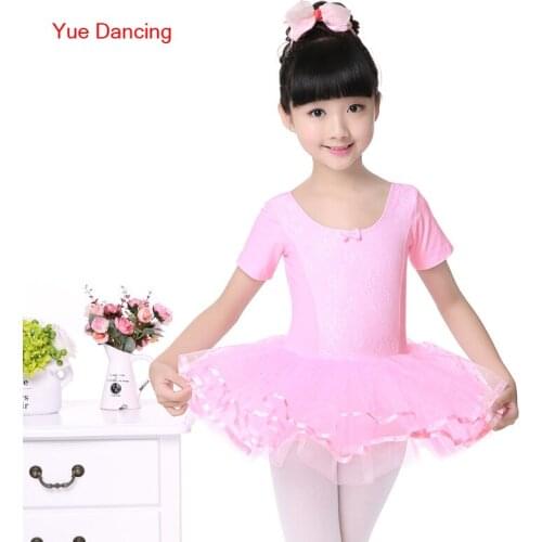 3-14Y Kids Ballet Gymnastics Leotard Ballet Clothes Children Bailarina Roupa Girls Ballerina Dress Lace Ballet Dance Costumes