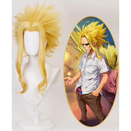 All Might Boku No Hero Academia Hai Cosplay Wig My Hero Academia/Academy Cosplay Wig Synthetic All Might Hair Men