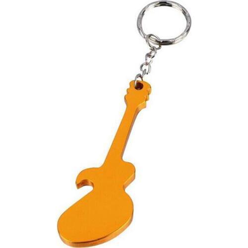 Personalized Wedding Party Favor Guitar Shaped Bottle Opener Keychain Keyring Custom Bride & Groom Names Wedding Gift for Guest