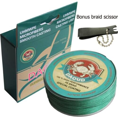 Daoud SuperPower Braided Fishing Line 8 Strands 300M (327 Yards) Abrasion Resistant Braid Fishing Line Quality Superline
