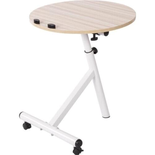 48cm Diameter Round Coffee Tables 44-75cm adjustable height Movable Tea table Side table