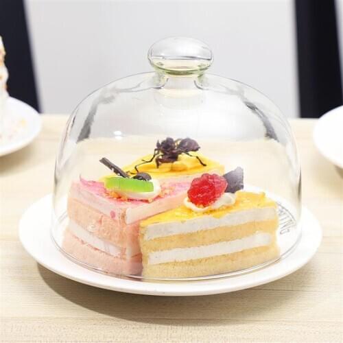 Transparent Food Cover Dustproof Glass Cover Durable Cake Protective Cover For Home Kitchen Food Protective Cover Kitchen Gadget
