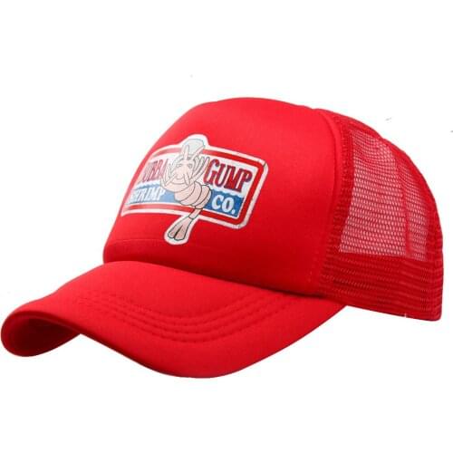 Adjustable Bubba Gump Baseball Cap Shrimp Co. Embroidered Hat Forest Gump Costume Hats Shrimp Hat Cotton Mesh Cap