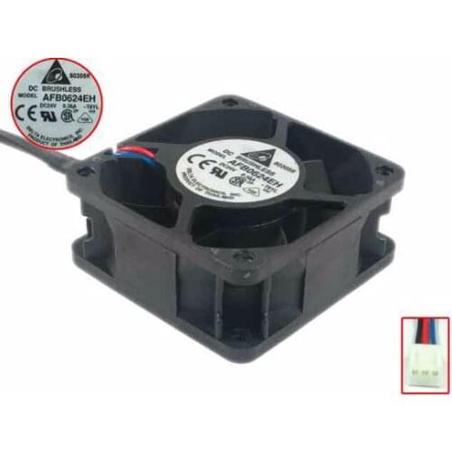 Delta Electronics AFB0624EH T8YL Server Cooling Fan DC 24V 0.36A 60x60x25mm 3-wire