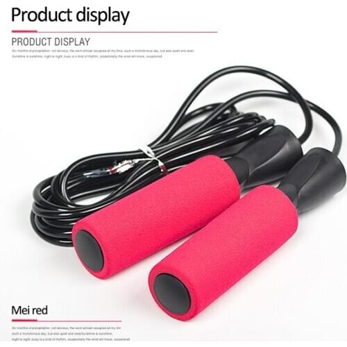 3 Meters External Bearing Unisex Skip Rope Steel Wire Anti-Slip Fitness Aerobic Jumping Exercise Equipment Skipping Jump Rope