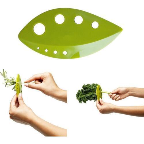 1PC Kitchen Vegetable Tools Kale Chard Collard Greens Herb Stripper Looseleaf Rosemary Thyme Loose Leaf Herb Stripper OK 0398