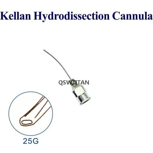 1pcs Kellan Hydrodissection Cannula with tip beveled down ophthalmic eye instrument