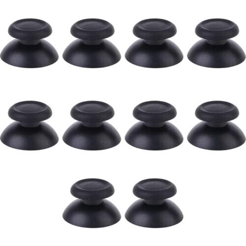 10Pcs Replacement Controller Analog Thumb Stick for Sony PS4 Black