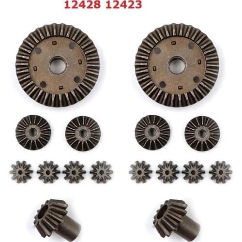 16Pcs12T 24T 30T Motor Driving Gear Planet Gear Differential Gear Combo Set for WLtoys 12428 12423 RC Car Model Parts Motor Gear