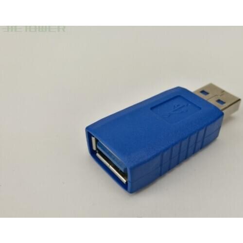 300pcs/lot USB 3.0 Adapter Male to Female Coupler Connector Plug M to AF Coupler Connector Extender Converter for laptop PC blue