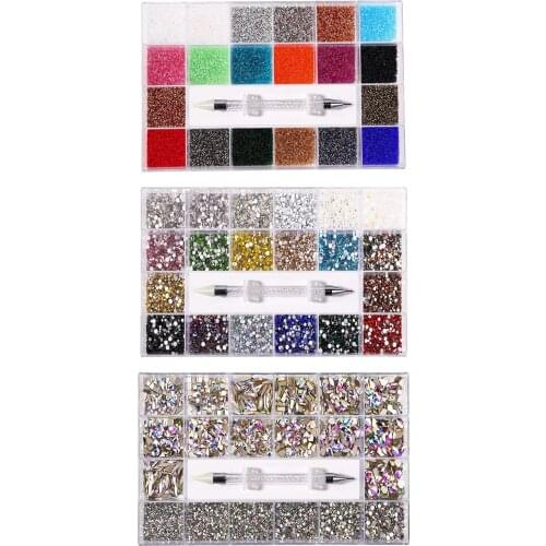 3D Nail Art Rhinestones Gems DIY Craft Makeup Phones Jewelry Clothes Decor