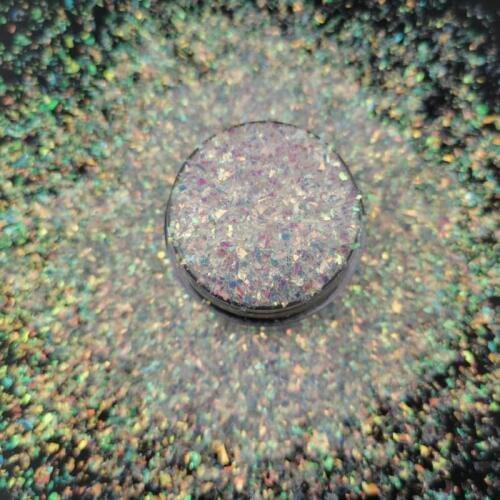 50g/bag New •Irregular Cut Iridescent Glitter 6 Colors Small Irregular Nail Glitter Iridescent Glitter Gold Opal Glitter