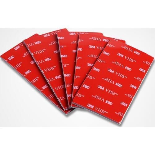 50pcs/lot 3M VHB 5952 Heavy Duty Double Sided Adhesive Acrylic Foam Tape Pads Black 200mmx100mmx1.1mm (10x20cm)