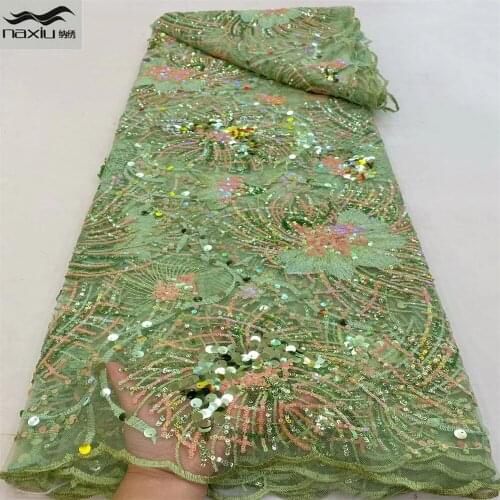 Madison African Lace Fabric 2021 High Quality Embroidery Nigerian French Tulle Lace Fabric For Wedding Dress Sewing