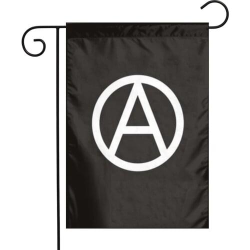 Anarchy Anarchist Black White Protest 12*18in Garden Flag