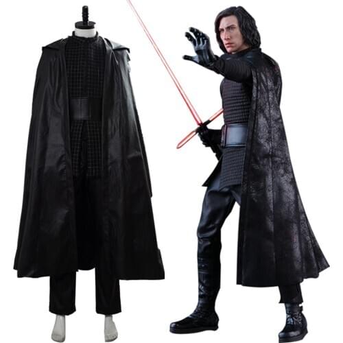 Fast delivery Star Cosplay : Sky walker Sith Lord Suit Uniform Halloween Outfit Cosplay Costume men clothing Christmas Gift