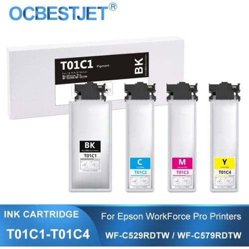 T01C1 T01C2 T01C33 T01C4 Ink Cartridge With Pigment Ink For Epson WorkForce Pro WF-C529RDTW WF-C579RD2TWF WF-C579RDTWF Printer