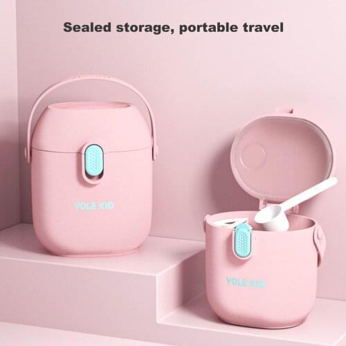 Baby Portable Milk Powder Container Box With Spoon Food Storage Box Infant Food Grade Toddle Snack Container Feeding Accessories