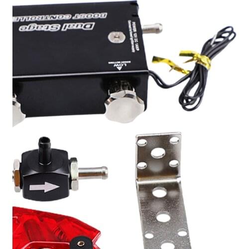 Dual Stage Electronic Turbocharger Turbo Boost Controller Kit Aluminum alloy Durable
