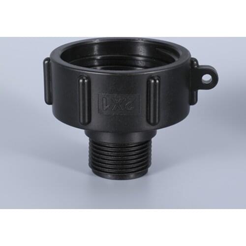 IBC Water Tank Fitting 60mm Coarse thread to 1" Fine Coarse Reducer Connector New Garden Hose Pipe adapter 1Pcs