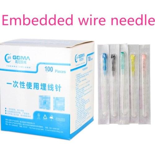 20 Pieces Chinese Medicine Disposable Sterile Catgut Embedding Needles Acupuncture Points Needles Collagen Wire Beauty