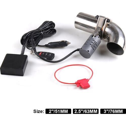 2/2.5/3 inch Exhaust Valve Muffler Cutout Kit Electric Exhaust Cutout Pipe Valve Set Automobile Wireless Remote Control Valve