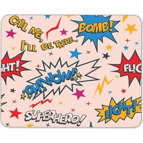 Qien BaiSei Funny Cartoon Superhero Mouse pad-Non-Slip Rubber Mousepad-Applies to Games，Home, School,Office Mouse pad