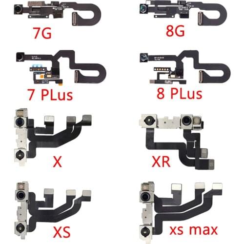 Small Front Camera For iPhone 7 8 Plus X XR XS Max Proximity Sensor Face Front Camera Flex Cable Phone Repair Parts