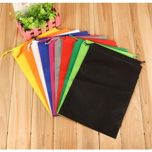1pcs Thicken Non-woven Fabric Storage Bags Single Rope Bag Drawstring Bag Shoes Dust Bag